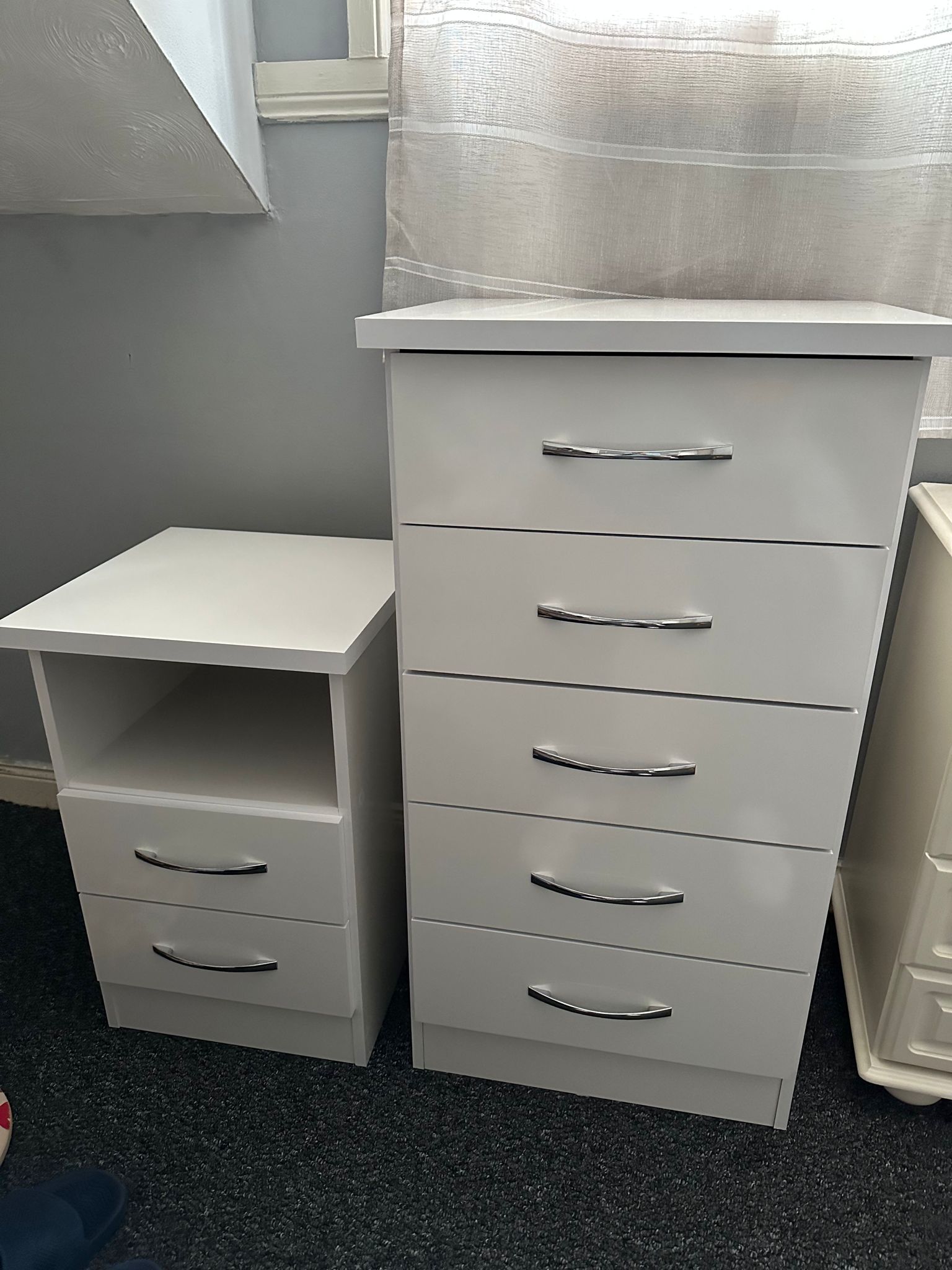 Set of drawers for a bedroom